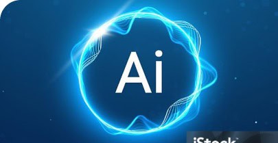 AI Symbol, digitale KI-Illustration, Technologie, Innovation.